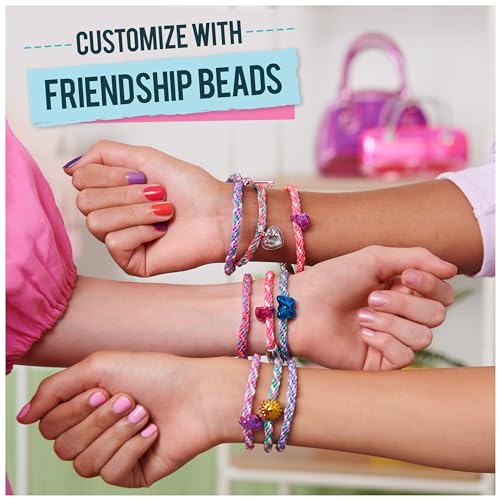 Cool MAKER KumiKreator bead and braider kit with colorful beads, strings, and tools for making friendship necklaces and bracelets for kids