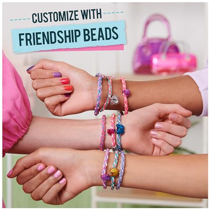 Cool MAKER KumiKreator bead and braider kit with colorful beads, strings, and tools for making friendship necklaces and bracelets for kids