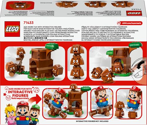 LEGO Super Mario Goombas’ Playground Set, Nintendo Collectible for Kids, Adventure Toy Playset, Buildable Seesaw, 3 Figures, Gift for 7 Plus Year Old Boys, Girls and Fans, 71433