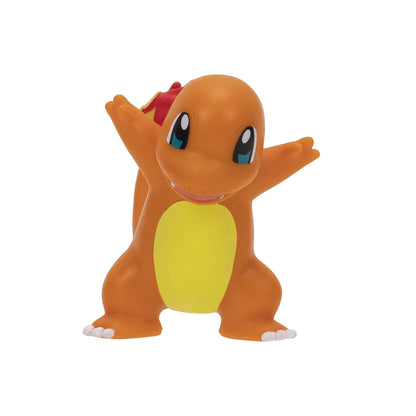 Pokémon Battle Figure 6 Pack featuring 2-inch Pikachu, Squirtle, Charmander, Bulbasaur, Mimikyu, and Toxel figures.