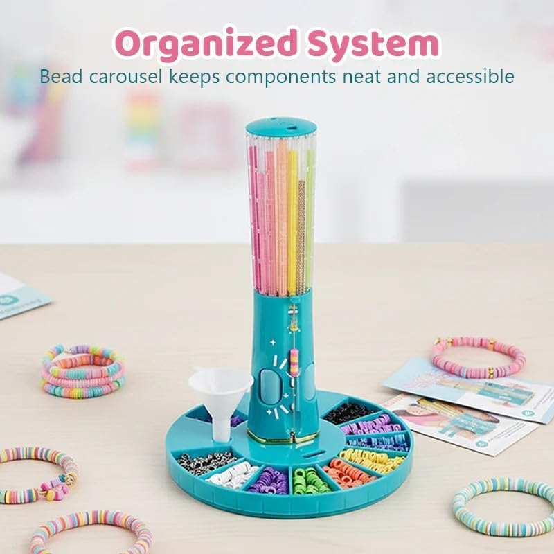 Quick Click Bracelet Maker Kit, Cool Bracelet Making Machine, DIY Jewelry Craft Kit Rotate Click Wear, Fun DIY Jewelry Set for Girls & Tweens, Develop Hands-On and Creativity Skills