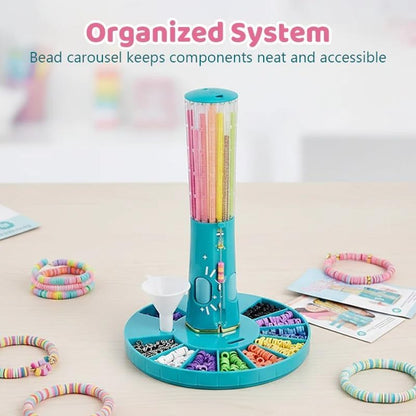 Quick Click Bracelet Maker Kit, Cool Bracelet Making Machine, DIY Jewelry Craft Kit Rotate Click Wear, Fun DIY Jewelry Set for Girls & Tweens, Develop Hands-On and Creativity Skills