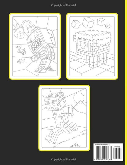 Coloring Book for Minecrafters: Epic Pixel Art Mobs to Bring to Life! (Unofficial Fan-Made Coloring Book) (For Gamers)