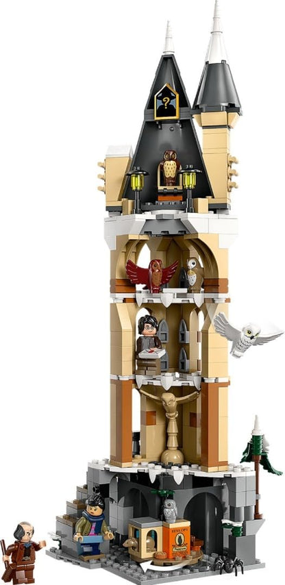 LEGO Harry Potter Hogwarts Castle Owlery set featuring minifigures and owl figures for creative role-play and building fun.