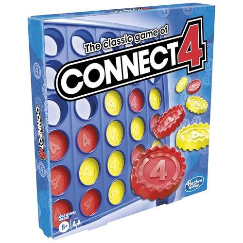 Connect 4 Strategy Board Game, Games for Kids Aged 6+, 4 in a Row