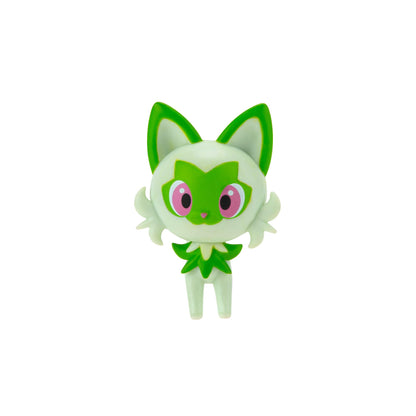 Pokémon Paldea Battle Figure 4 Pack featuring 2-inch Pikachu, Fuecoco, Sprigatito, and Quaxly action figures.
