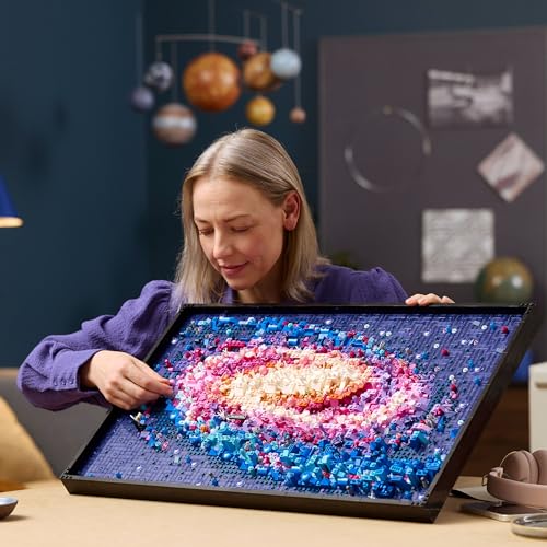 LEGO Art The Milky Way Galaxy - Space Model Kit for Adults - Astronomy Gift for Mothers - Makes a Great Creative Activity or Home Office Décor Idea for The Living Room - 31212