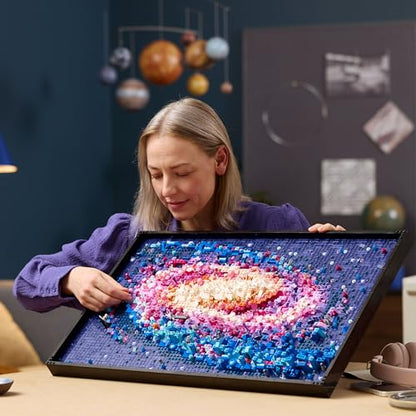 LEGO Art The Milky Way Galaxy - Space Model Kit for Adults - Astronomy Gift for Mothers - Makes a Great Creative Activity or Home Office Décor Idea for The Living Room - 31212