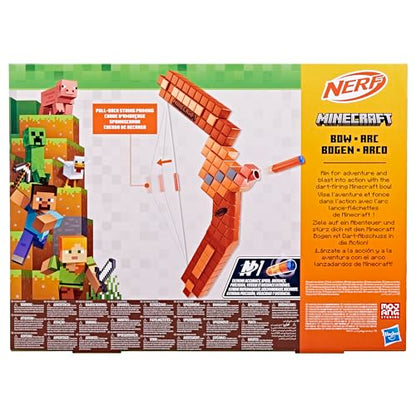 Nerf Minecraft Bow Dart Blaster, 8 Nerf N1 Darts