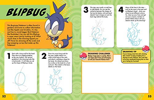Official guide by Farshore on how to draw Pokémon characters, featuring Pikachu and other beloved friends.