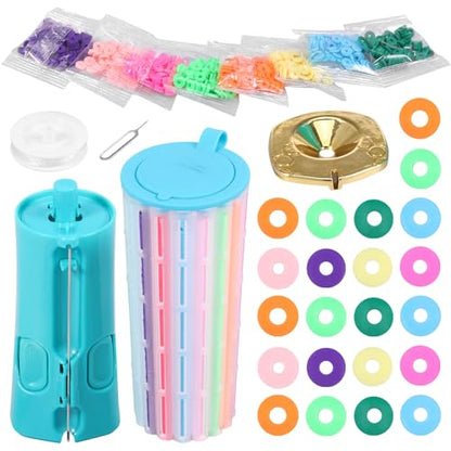 Quick Click Bracelet Maker Kit , Craft Kits for Kids, Jewellery Making Kit with Cool Bracelet Making Machine, Fun DIY Jewelry Set for Girl Teen Develop Hand On Skill Imagination and Social Skill