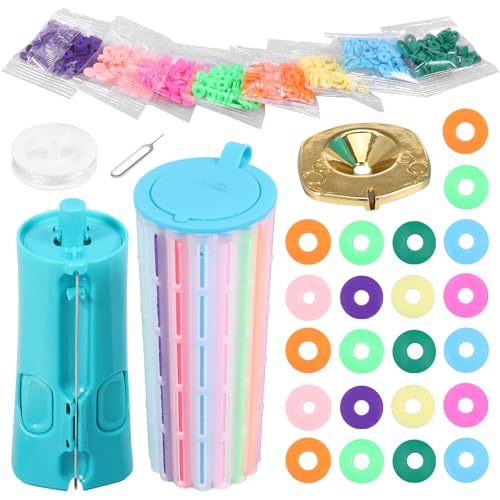 Quick Click Bracelet Maker Kit , Craft Kits for Kids, Jewellery Making Kit with Cool Bracelet Making Machine, Fun DIY Jewelry Set for Girl Teen Develop Hand On Skill Imagination and Social Skill