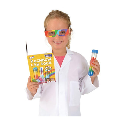 Galt Rainbow Lab children's science kit with colorful crystals and 12 STEM experiments for kids ages 5 and up.