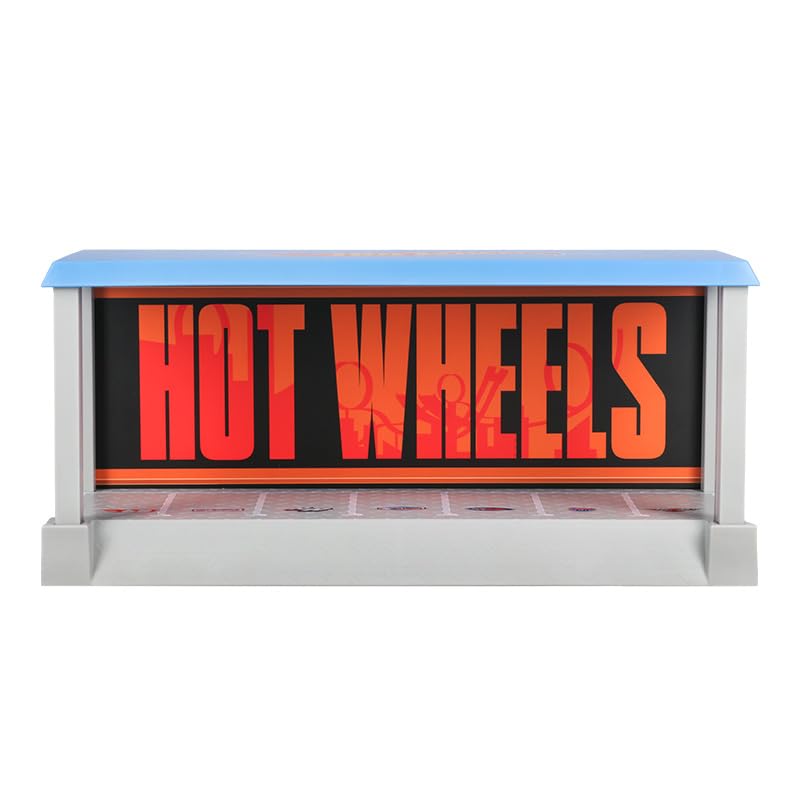 Hot Wheels Garage & Display Light - Officially Licensed Mattel Merchandise, Light Up Case Holds 7 Cars, Customisable Background, Gift for Collectors | Paladone