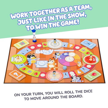 Bluey Scavenger Hunt Game A Fun Board Game Full Of Fun Activities To Perform, Things To Find And Questions About Bluey To Answer