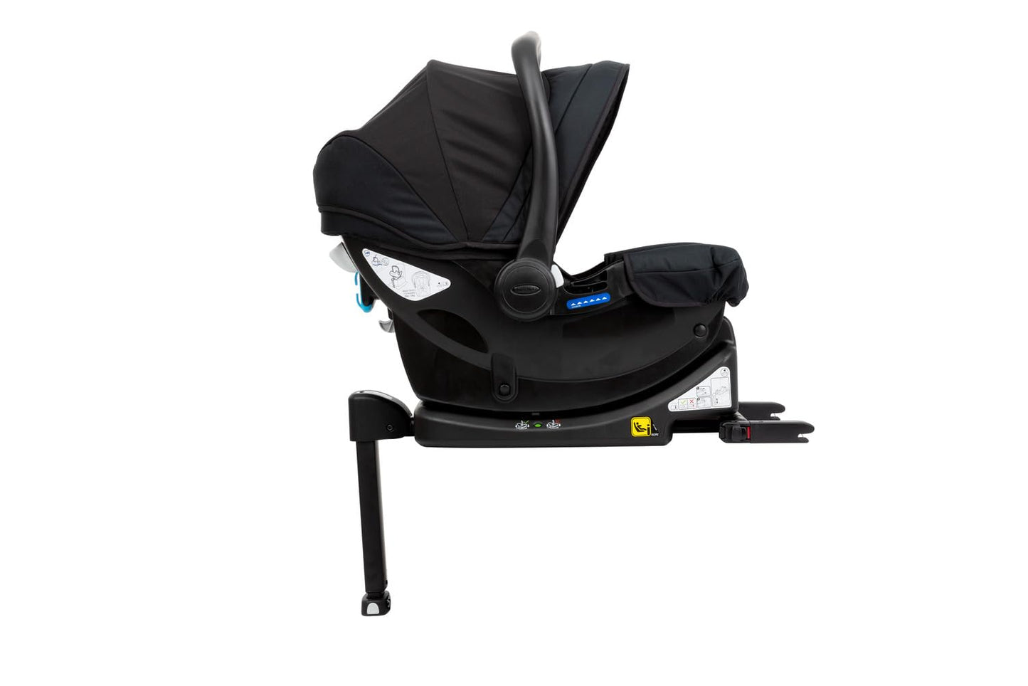 Graco SnugEssentials i-Size Infant Car Seat (Birth to 12 Months Approx, 40-75cm) with newborn insert, ISOFIX Base Compatible, Black/Grey fashion