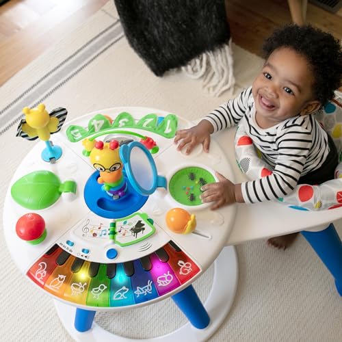 Baby Einstein Around We Grow 4-in-1 walker and activity center with colorful toys for babies age 6 months and up