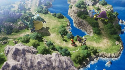 Bandai Namco Dragon Quest VII Reimagined game for PlayStation 5 showing the game cover with colorful fantasy artwork.
