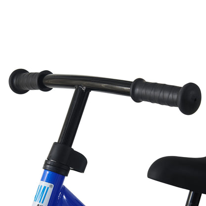 BSTSEL 12" Balance Bike For 2-6 Years Old Stride Walking Bike, With Adjustable Handlebar And Seat Wheel With Light No Pedal Training Bicycle Flat-Free Tires (12 inch Blue)