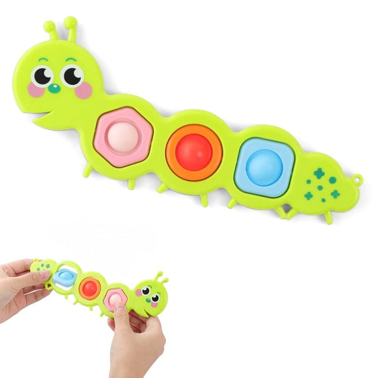 AYESY Fidget Popper Sensory Toys, Pop Fidget Toys for Toddlers 12+ Month, Baby Montessori Toys for Stress Relief, Airplane Travel Activities, Autism Gift for Boys Girls