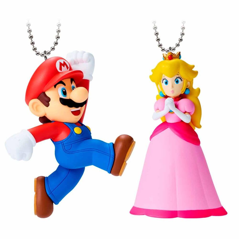 Bandai Namco Super Mario mascot charm mini figure from collection 2, random blind bag toy for Nintendo fans and collectors.