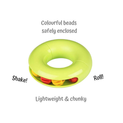 Halilit Musical Rings Gift Set. Musical Instruments for Babies Includes 4 Different Colourful Chunky Musical Rings. Safe, Fun and Durable. 3 Months +
