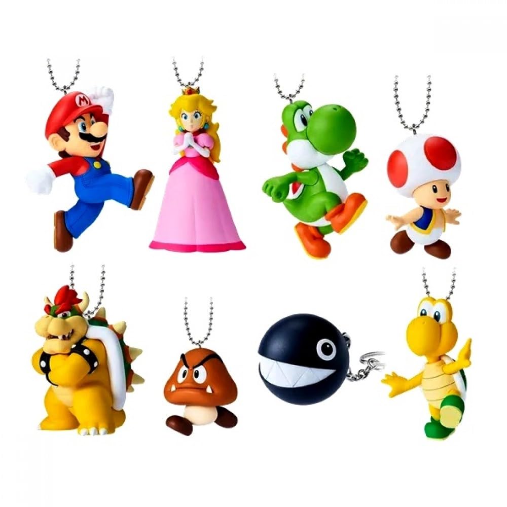 Bandai Namco Super Mario mascot charm from collection 2, collectible mini figure in blind bag, ideal for Nintendo fans and collectors.