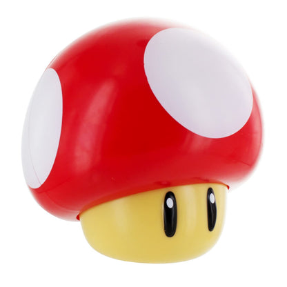 Paladone Super Mario Brothers mushroom figure light with sound, collectible movie merchandise, ideal for kids' bedroom decor and gifts
