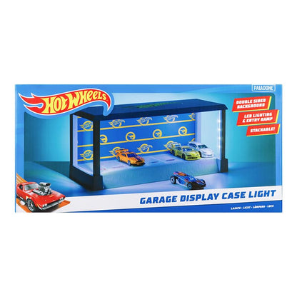 Hot Wheels Garage & Display Light - Officially Licensed Mattel Merchandise, Light Up Case Holds 7 Cars, Customisable Background, Gift for Collectors | Paladone