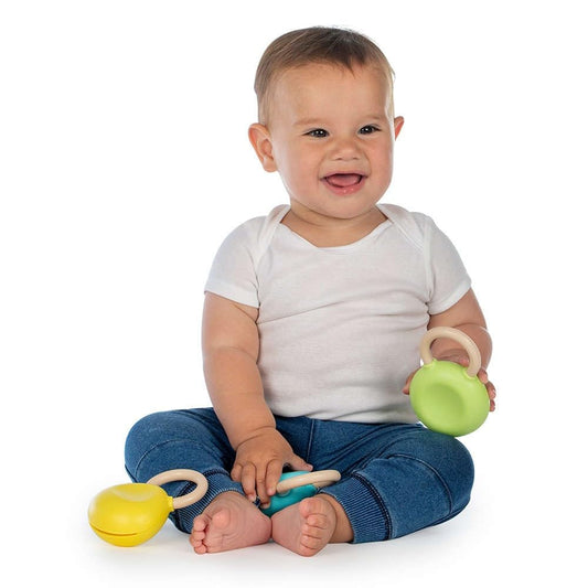 Halilit Triola Baby Musical Sensory Gift Set. Quality Pastel Coloured Musical Instrument Shakers for Babies Toddlers and Children. BPA Free 3 months +