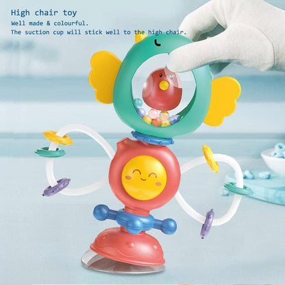 iFunLong Baby Rattle Toys with Suction Cup - Interactive High Chair Activity Toy for 3 Months and Up - Baby Einstein Babies Toy for Sensory Play