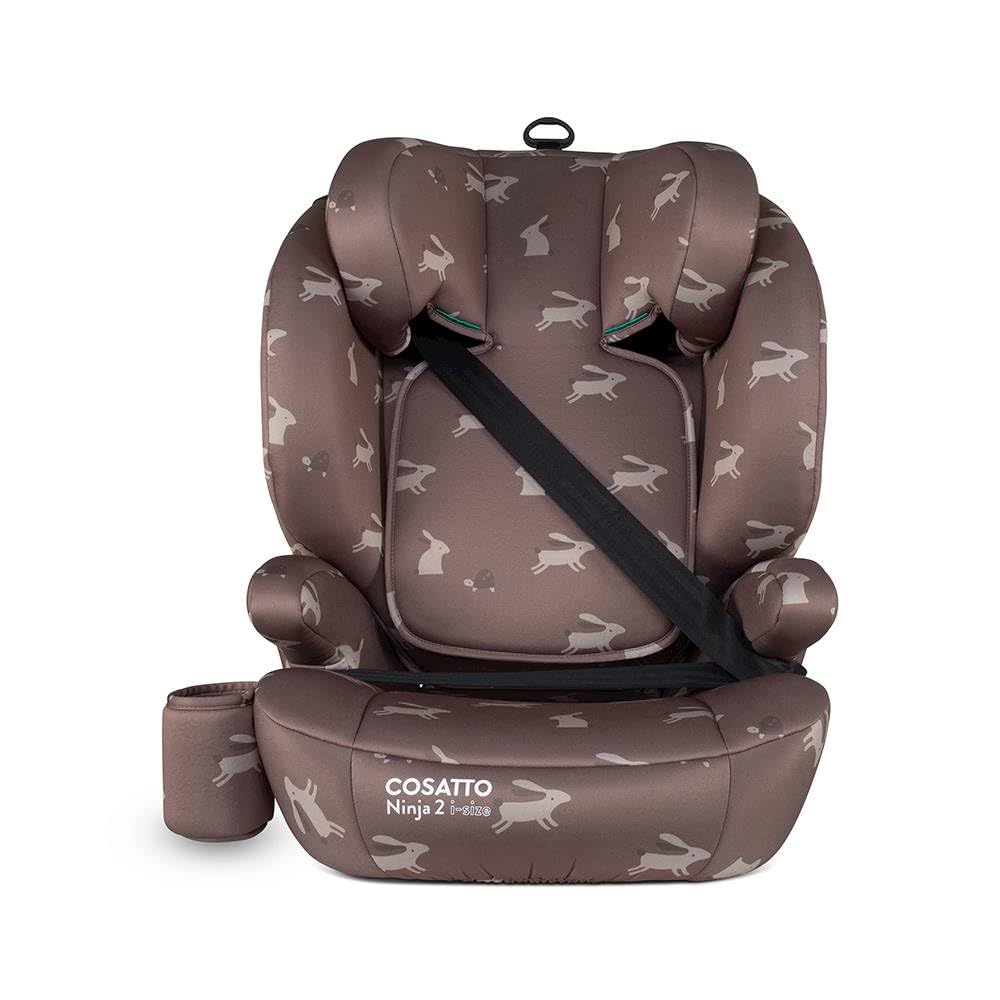Cosatto Ninja 2 iSize high back booster car seat with adjustable headrest and easy ISOFIX installation for children 4 to 12 years.