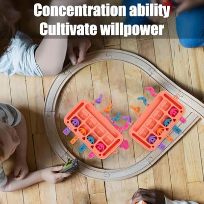 Yurosuis Toddler Activity Board | Silicone Educational Toy - Early Learning Toys - for 1-3 Years Old Kids Boys Girls Children Home School Kindergarten Travel