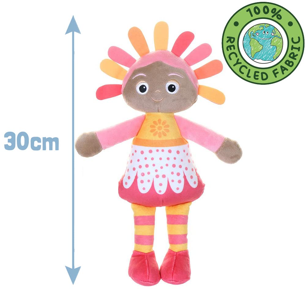 In the Night Garden Cuddly Soft Toy CBeebies Upsy Daisy Softie 30cm for Babies Toddlers 0-3 Suitable from Birth Colourful Comforting Cuddly Toy, Pink, Ice