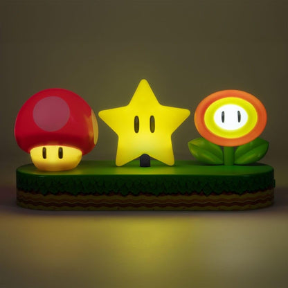 Super Mario Icon Light - Officially Licensed Mario Brothers Free Standing Desk Light, Gaming Room Decor and Merchandise for Boys and Girls, Nightlight Gift Accessory for Bedroom| Paladone