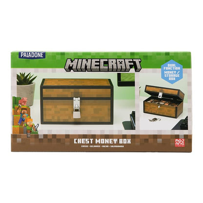 Minecraft Officially Licensed Chest Money Box, Gaming Room Decor and Merchandise for Boys and Girls, Piggybank Gift Accessory for Playroom and Bedroom | Paladone