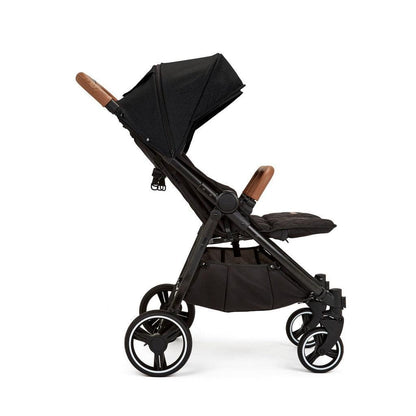 Ickle Bubba Venus Prime Double Stroller – Twin Pushchair from Birth to 15kg per Seat, Includes Newborn Cocoon, Footwarmers, Rain Cover, Compact Fold, Multi-Recline Seats & UPF 50+ Hoods (Black)
