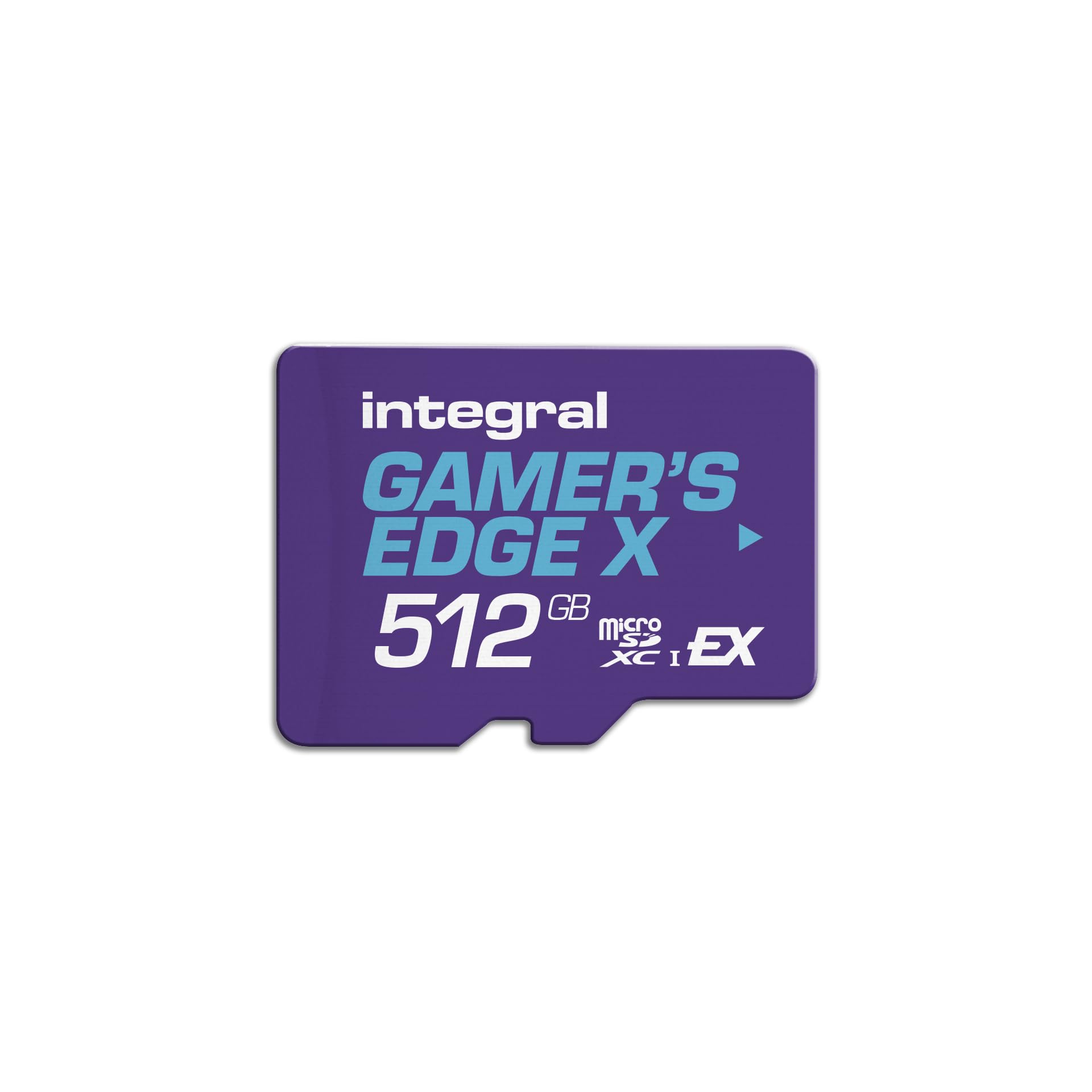 Integral 512GB Gamer's Edge X Micro SD Express Card for Nintendo Switch 2 with high-speed read/write, 4K video, and NVMe PCIe.