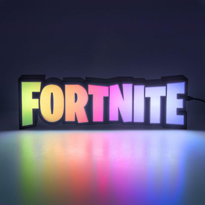 Fortnite RGB Colour-Changing Logo Light, Officially Licensed Gaming Lamp with Remote Control, Display on Wall or Desk, USB Powered Home Décor for Gamers | Paladone