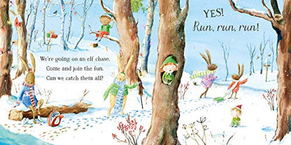 We're Going on an Elf Chase: A Lift-the-Flap Adventure (The Bunnies of Hoppity Hill)