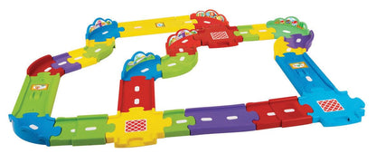 VTech 148103 Toot-Toot Drivers Deluxe Car Track Set Baby Toy, with 30 Track Pieces, Suitable for 1, 2, 3+ Year Olds, English Version