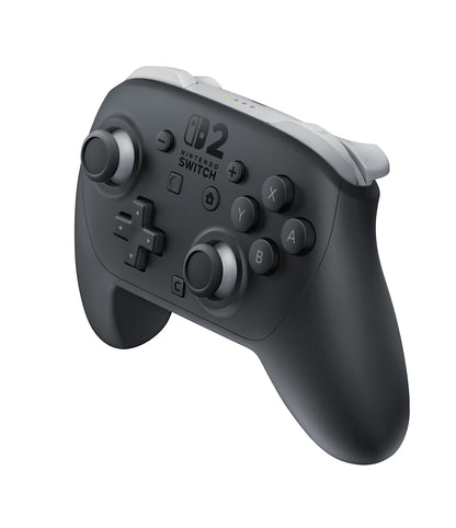 Nintendo Switch 2 Pro Controller by Nintendo with ergonomic design and dual analog sticks, buttons, and grips for gaming comfort.