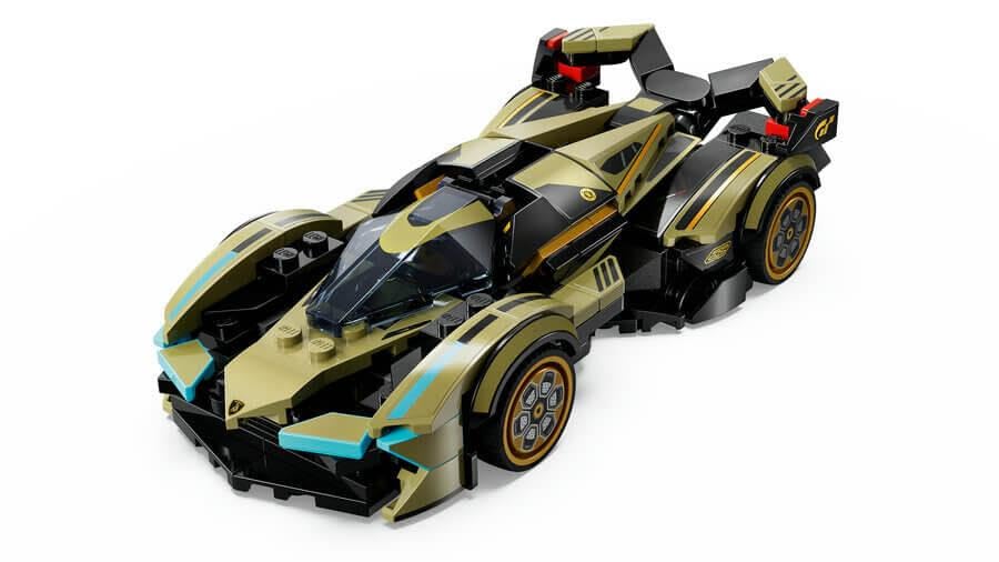 LEGO Speed Champions Lamborghini V12 Vision GT, buildable supercar model set for kids aged 10 and up.