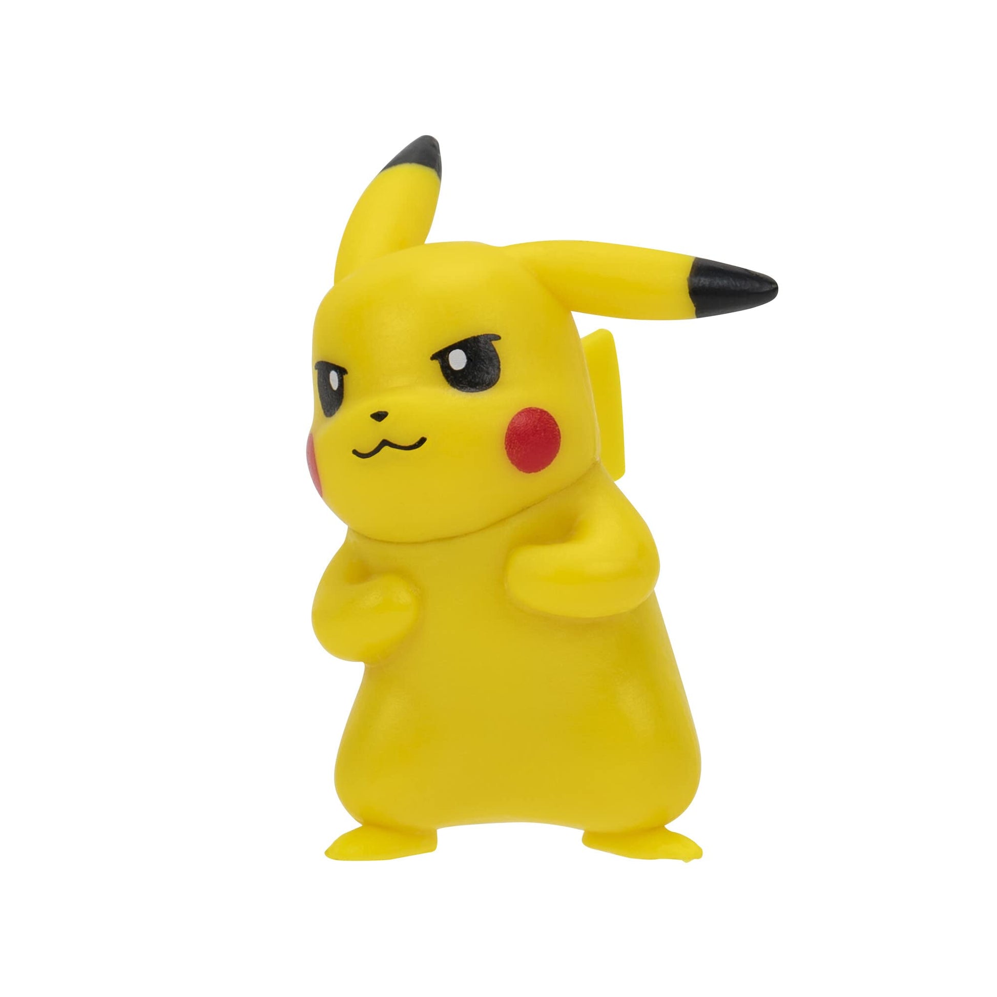 Pokémon Battle Figure 6 pack featuring 2-inch Pikachu, Squirtle, Charmander, Bulbasaur, Mimikyu, and Toxel figures.