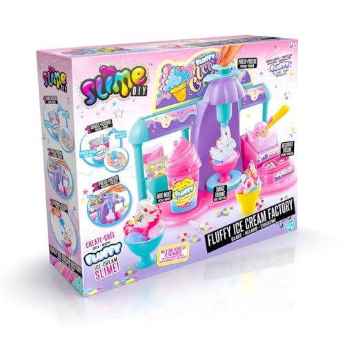 Pink So Slime DIY Fluffy Ice Cream Factory with fun decorations and accessories for making cool, glue-free slime sundaes.