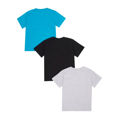 Hot Wheels Boys T-Shirts Pack of 3 |Short Sleeve 3PK Multipack T-Shirts for Boys | Official Clothing Merchandise 8-9 Years Multicoloured