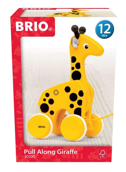 BRIO Giraffe Pull Along Toddler Toys for Ages 12 Months Up (Kids 1 Year Old)