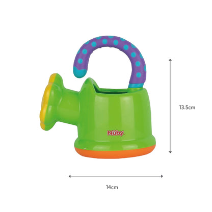 Nuby Fun Watering Can Baby Bath Toy - Easy Hold Handle | Outdoor Play | Suitable from 6 Months (Green)