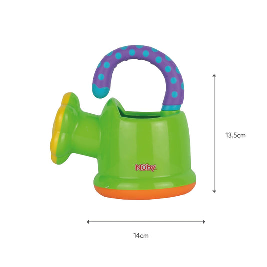 Nuby Fun Watering Can Baby Bath Toy - Easy Hold Handle | Outdoor Play | Suitable from 6 Months (Green)
