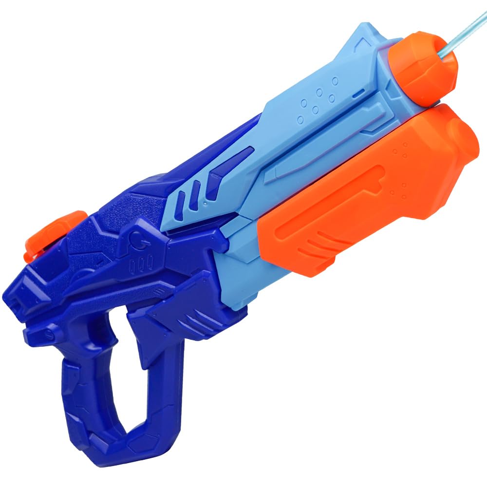 MOZOOSON water gun toy for kids, powerful water pistol with a long-range squirt feature and large moisture capacity.